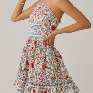 Anthropologie Ruffle Mini Tube Dress